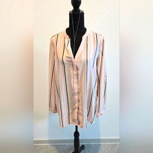 Striped Women's Blouse - Large